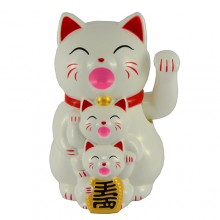 Gato da sorte branco