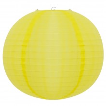Luminária oriental papel 40 cm amarelo