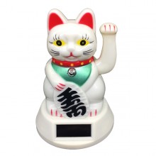 Gato da sorte solar