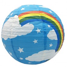 Luminária oriental azul