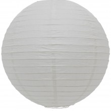Luminária oriental papel 40 cm branco