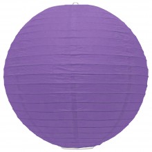 Luminária oriental papel 40 cm roxo