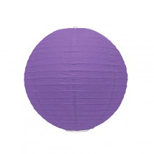 Luminária oriental papel 20 cm roxo