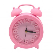 Relógio e despertador rosa