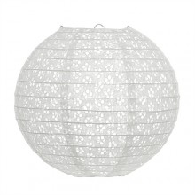Luminária oriental papel 10 cm branco