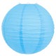 Luminária oriental papel 40 cm azul