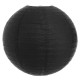 Luminária oriental papel 40 cm preto