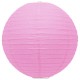 Luminária oriental papel 40 cm rosa
