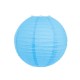 Luminária oriental papel 20 cm azul