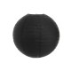 Luminária oriental papel 20 cm preto