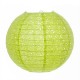 Luminária oriental papel 25 cm verde